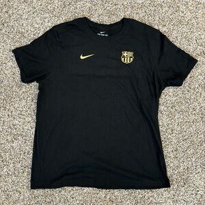 Nike Black Tee with Gold Accents